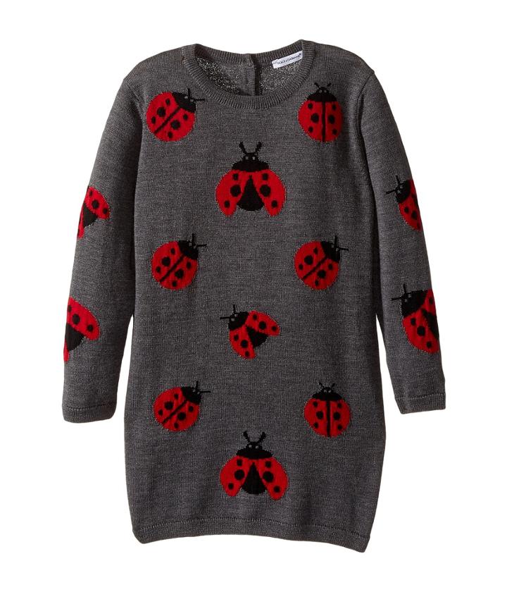 Dolce &amp; Gabbana Kids - Back To School Lady Bug Sweater Dress