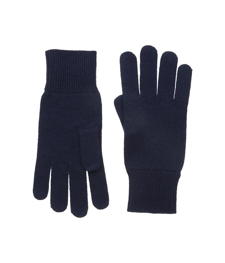 Lacoste - Green Croc Cashmere Jersey Gloves