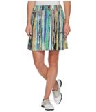 Jamie Sadock - Skinnylicious Parfait Print Side Zip And Button 18 In. Skort