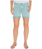 Liverpool - Vickie Shorts Rolled-cuff In Stretch Peached Twill In Slate Blue