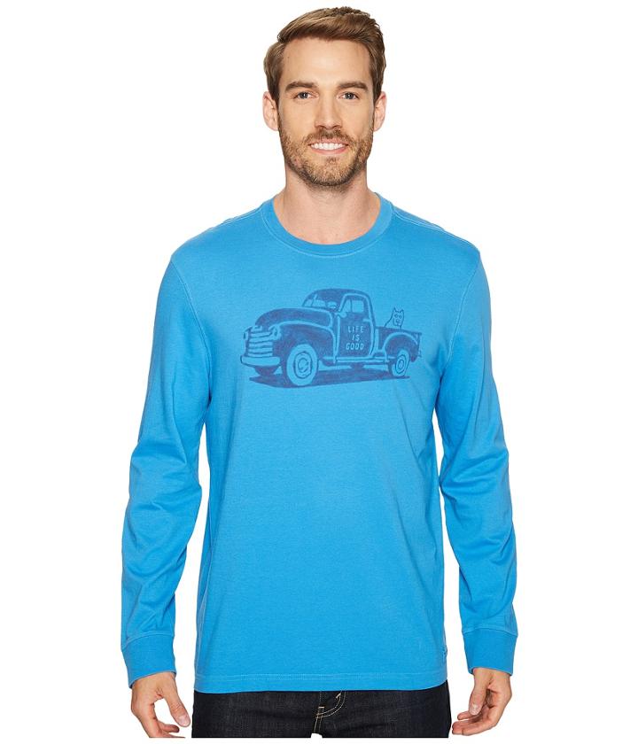 Life Is Good - Old School Truck Long Sleeve Crusher Tee
