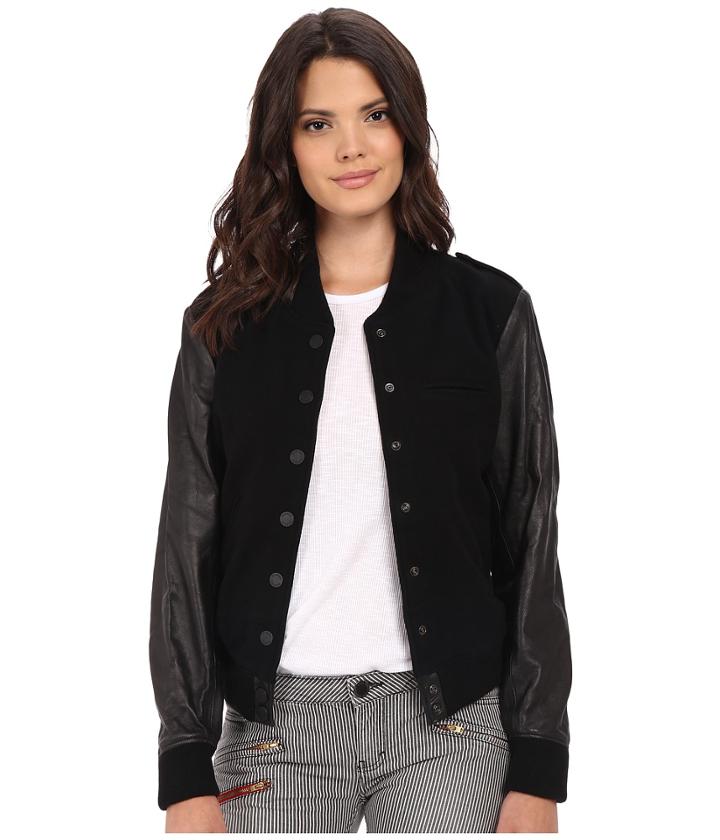 Etienne Marcel - Em7220 Black Bomber Jacket