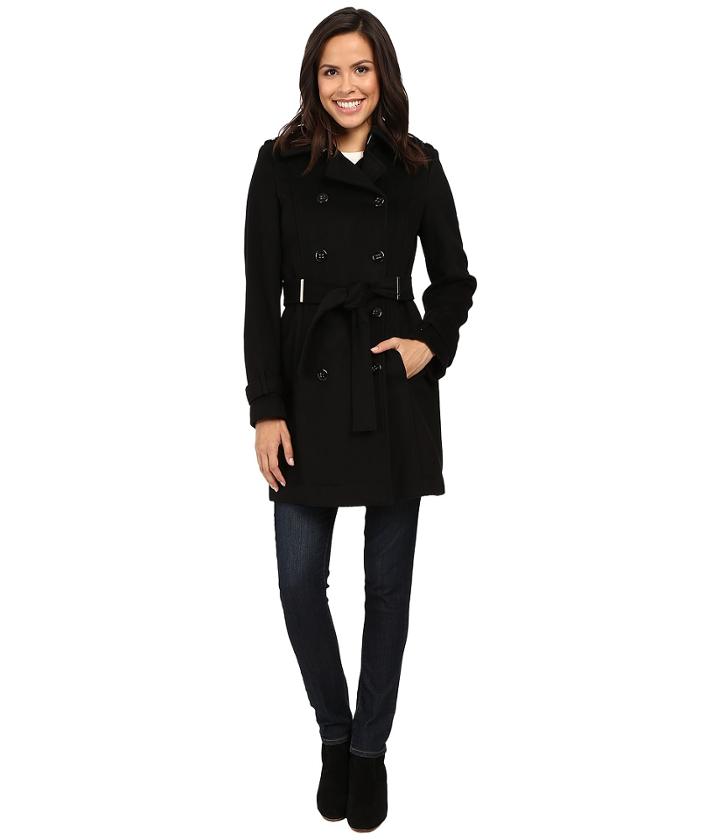 Calvin Klein - Double-breasted Belted Wool Coat