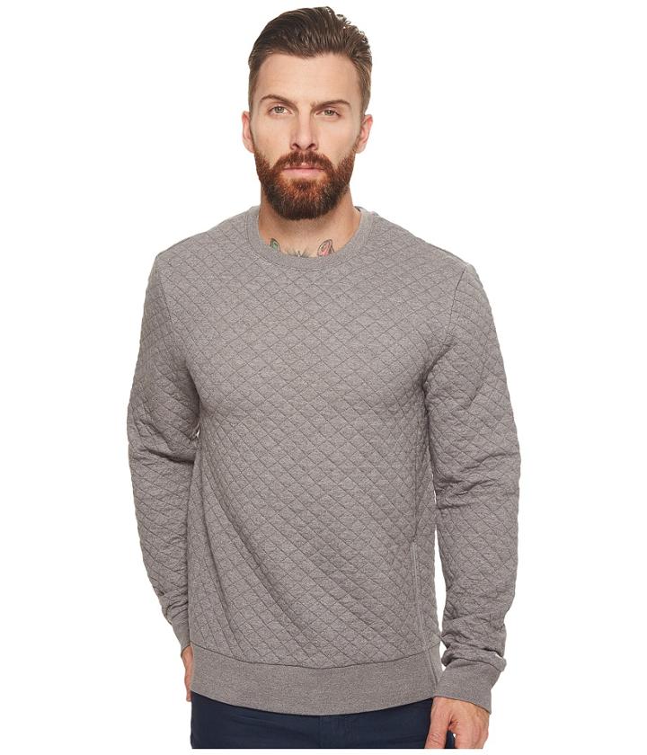 Original Penguin - Long Sleeve Quilted Crew Neck