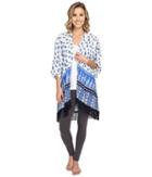 P.j. Salvage - Coastal Blue Print Kimono