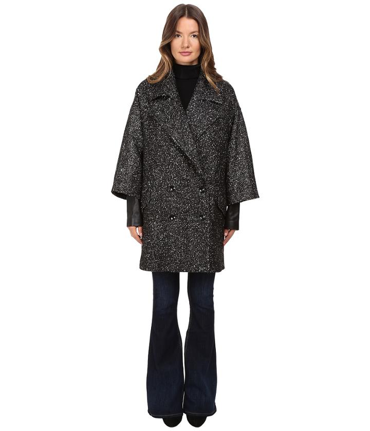 Lamarque - Sade Peacoat W/ Leather Cuffs