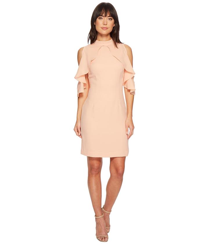 Catherine Catherine Malandrino - Fern Ruffle Front Sheath Dress