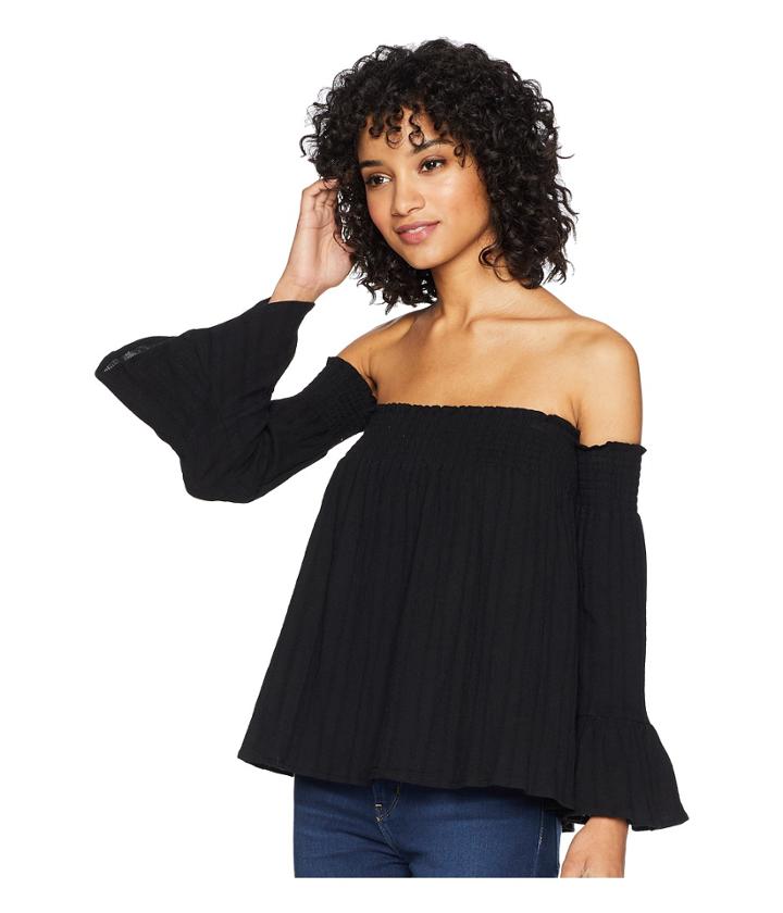 Jack By Bb Dakota - Vivienne Textured Gauze Smocked Off The Shoulder Top