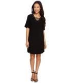 Karen Kane - Lace-up Shirttail Dress