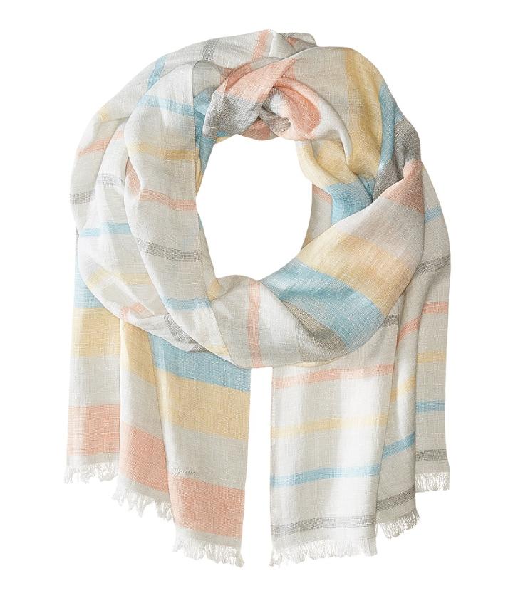 Salvatore Ferragamo - Ombre Striped Linen Silk Scarf