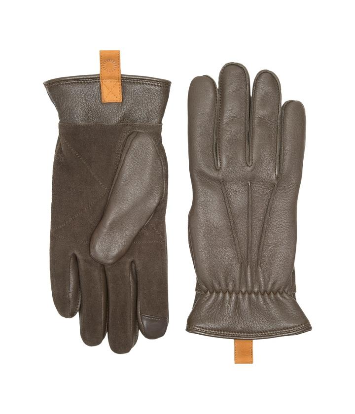 Ugg - Leather Smart Gloves W/ Pull Tab