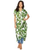 Steve Madden - Exotic Island Long Lace-up Duster