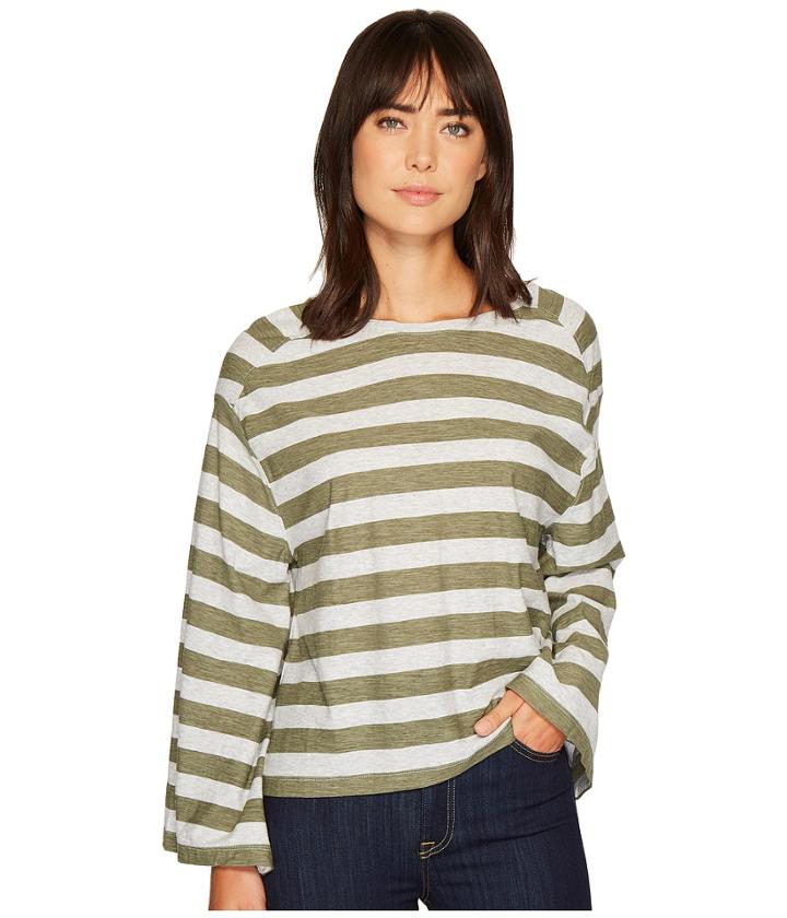 Two By Vince Camuto - Wide Long Sleeve Lydia Stripe Tee
