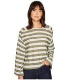 Two By Vince Camuto - Wide Long Sleeve Lydia Stripe Tee