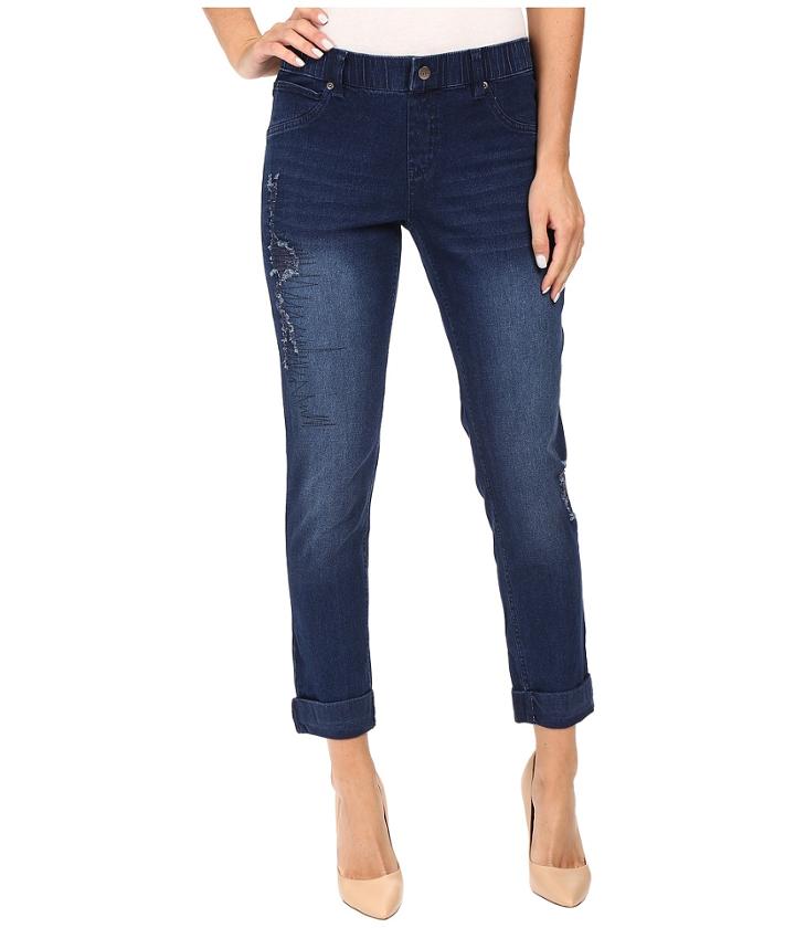 Hue - Distressed Relaxed Denim Leggings