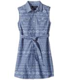 Toobydoo - Tribal Chambray Belted Dress