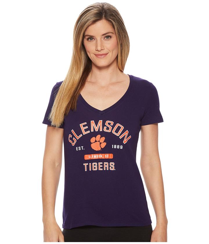 Champion College - Clemson Tigers University V-neck Tee