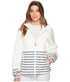 Vince Camuto - Hooded Short Parka With Contrast Stripes
