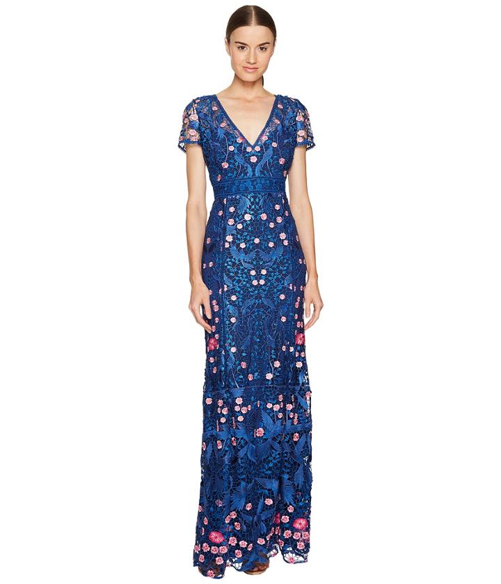Marchesa Notte - A-line Guipure Lace Gown