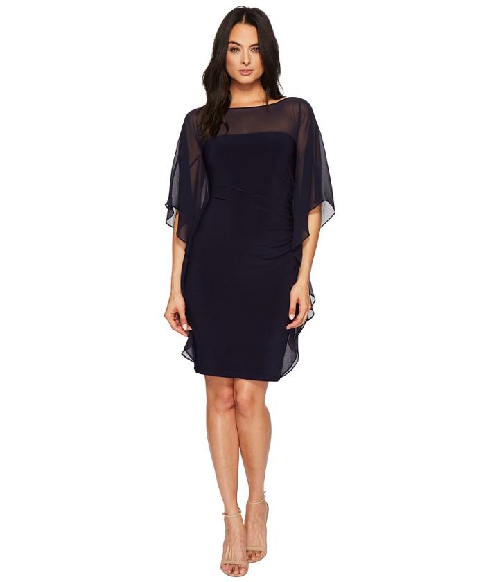 Lauren Ralph Lauren - Aianna Matte Jersey With Georgette Dress