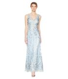 Tahari By Asl - Embroidered Sleeveless Gown