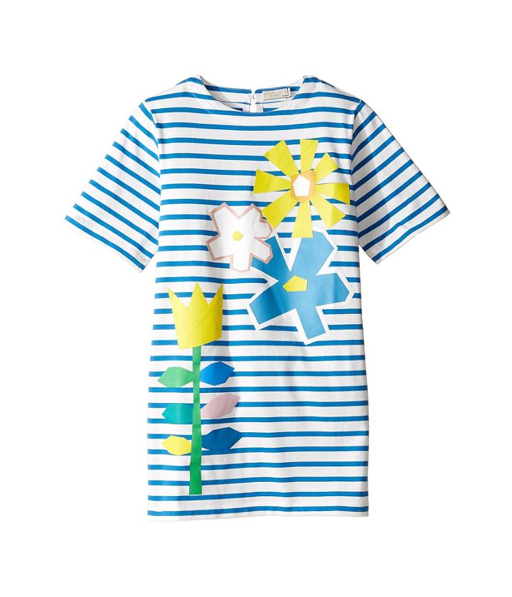 Stella Mccartney Kids - Isabella Striped Dress With Floral Graphic