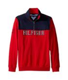 Tommy Hilfiger Kids - Long Sleeve Color Block Hilfiger 1/2 Zip Sueded Sweater