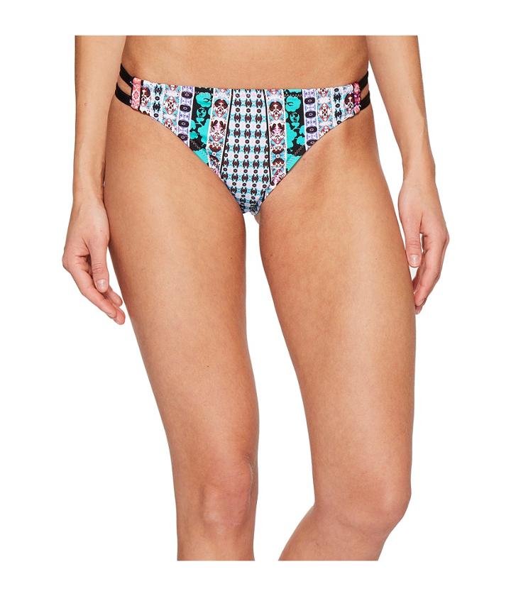 Nanette Lepore - Kimono Patchwork Vamp Cheeky Bikini Bottom