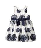 Nanette Lepore Kids - Embroidered Satin Floral Dress