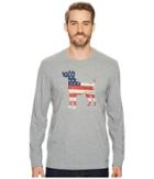Life Is Good - Dog Flag Long Sleeve Crusher Tee