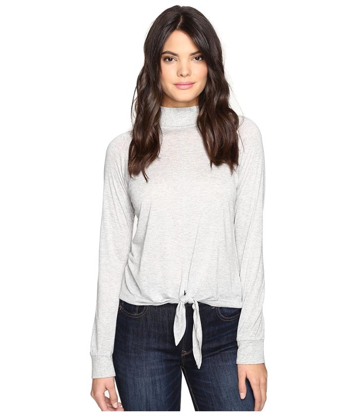Lanston - Front Tie Turtleneck Top