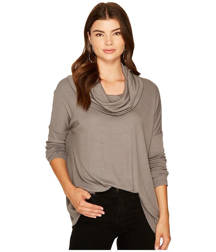 Jack By Bb Dakota - Hogen Soft Rib Cowl Neck Top