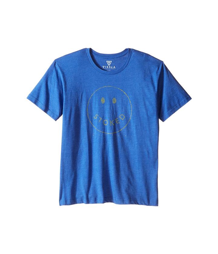 Vissla Kids - Stoked Heathered 30 Singles Short Sleeve Tee