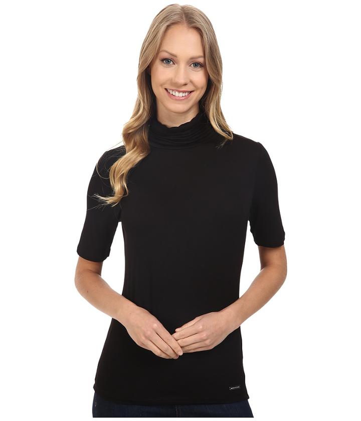 Michael Michael Kors - Short Sleeve Turtleneck Top