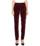 Fdj French Dressing Jeans - Olivia Slim Leg Plush Cord In Cabernet