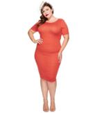 Unique Vintage - Plus Size Fitted Wiggle Dress