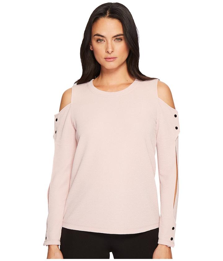 Ivanka Trump - Cold Shoulder Textured Knit Blouse