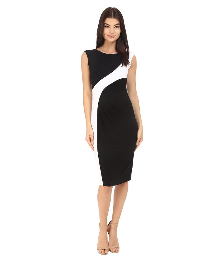 Calvin Klein - Color Block Cap Sleeve Dress Cd6a1v8u