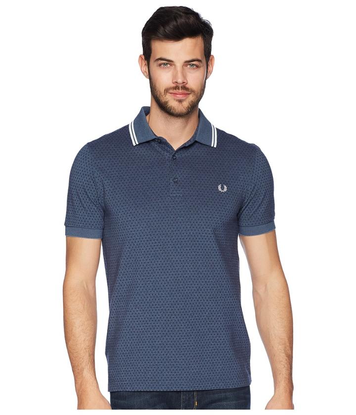 Fred Perry - Geometric Print Pique Shirt