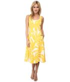 Donna Morgan Pique Knit Sleeveless Scoop Midi Dress