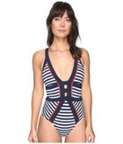 Jets By Jessika Allen - Panama Banded Halter One-piece