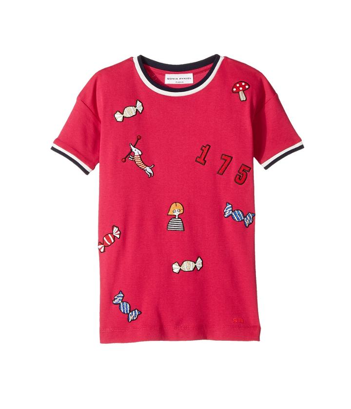 Sonia Rykiel Kids - Short Sleeve Rykiel Motives Patch Dress