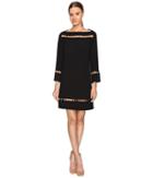 Versace Collection - Long Sleeve Boat Neck Dress