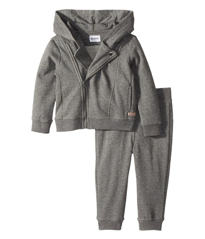 Hudson Kids - Two-piece Fleece Hoodie W/ Jogger Pants Set