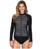Speedo - Texture Zip Front Rashguard