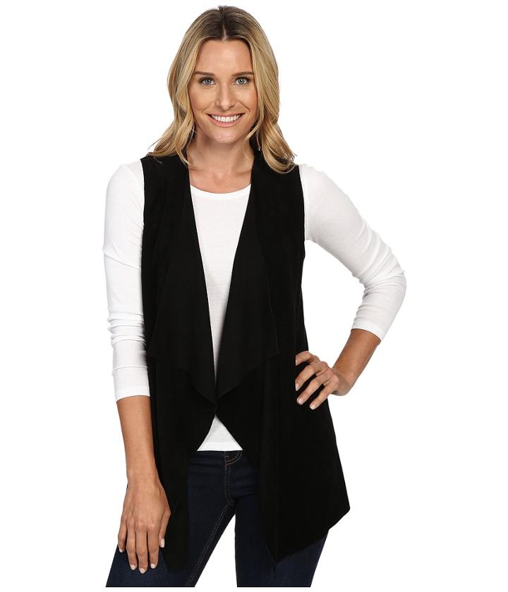 Calvin Klein - Vest W/ Suede Drape