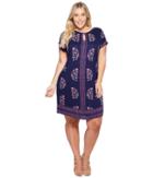 Lucky Brand - Plus Size Printed Tee Dress