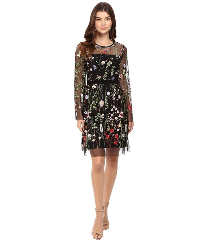 Hale Bob - Constant Gardener Embroidered Mesh Dress