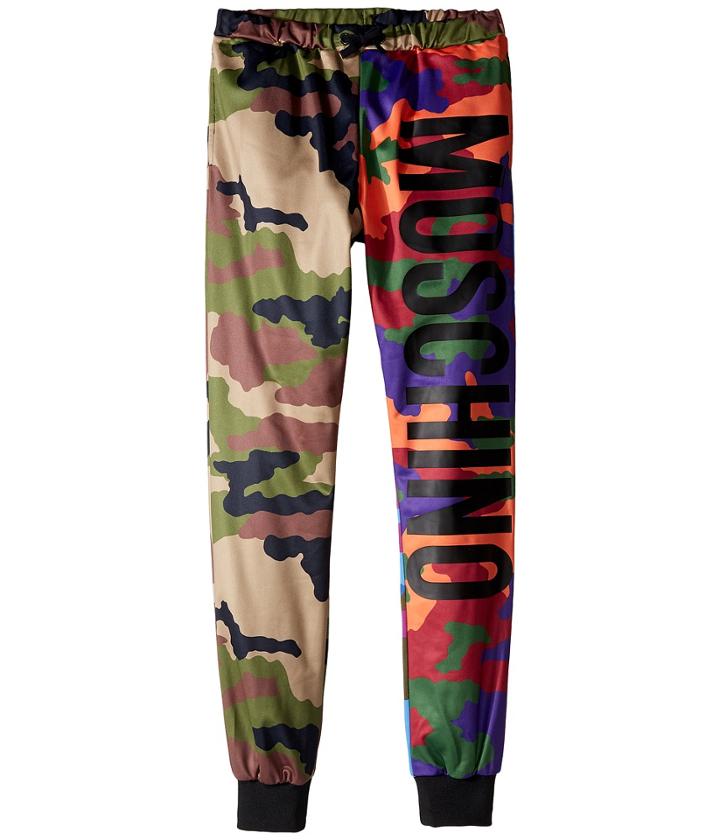 Moschino Kids - Camouflage Sweatpants W/ Logo On Front