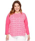 Extra Fresh By Fresh Produce - Plus Size Island Batik Catalina Mingle Top